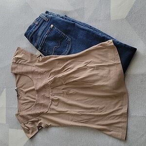 ⭐️2/$15 RW&Co dusty rose tee